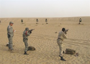 US and Malian troops on rifle range near Timbuktu, May 2009 (photo: Max Blumenfeld, JSOTF-TS/AFRICOM)